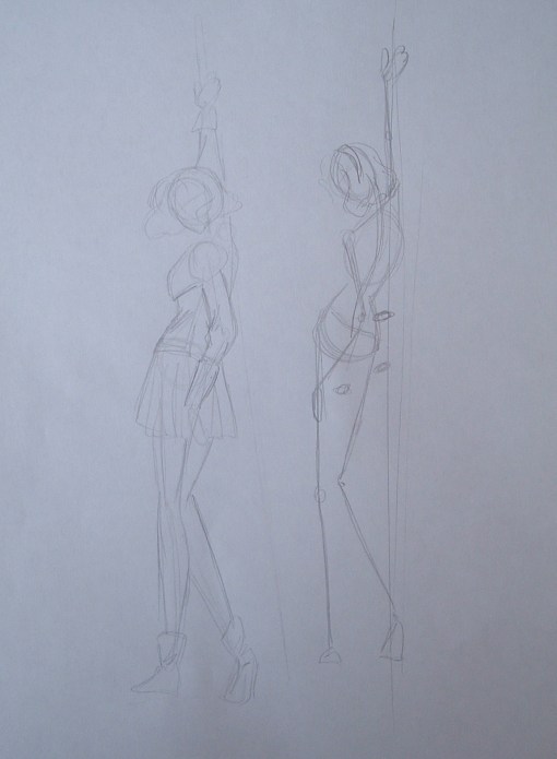 Bocetos del esqueleto