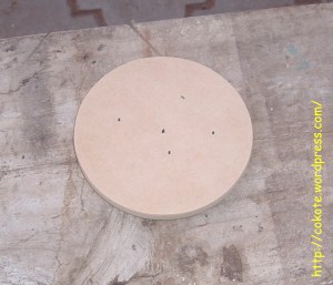 Cortada y lijada, mdf de 9mm
