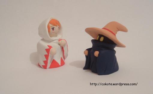 La white mage y el black mage de final fantasy I